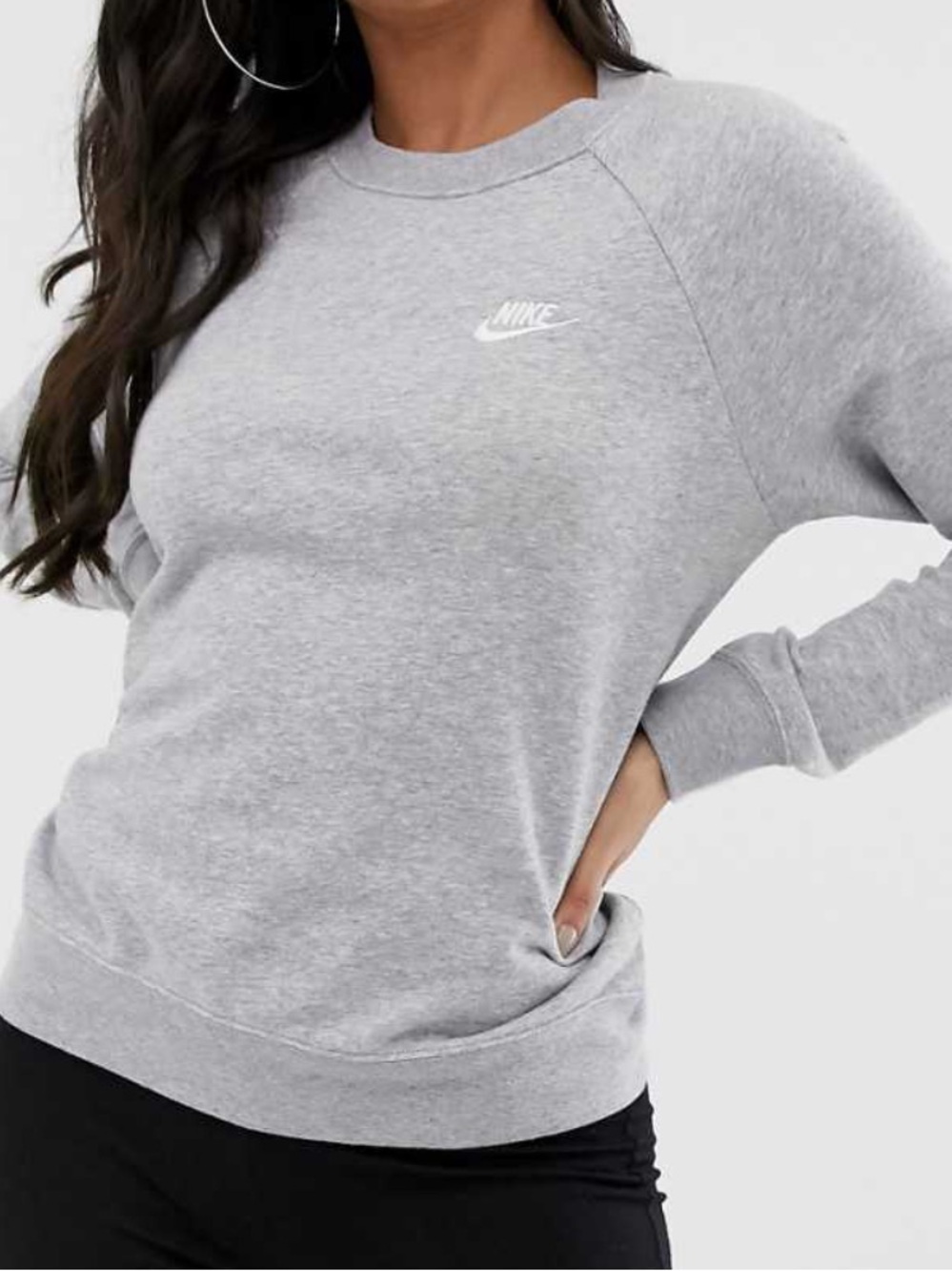 Nike Essentials - Fleece Crew Sweatshirt - heather grey